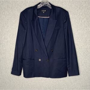 J. Crew Factory | Jackets & Coats | Jcrew Womens Navy Double Breasted ...